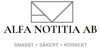 Alfa Notitia AB logotyp