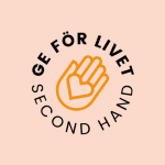 Ideella fören Ge för livet second hand logotyp