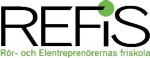REFIS Rör- och Elentreprenörernas friskola i Sto logotyp