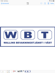 Wallins Bevakningstjänst i väst AB logotyp